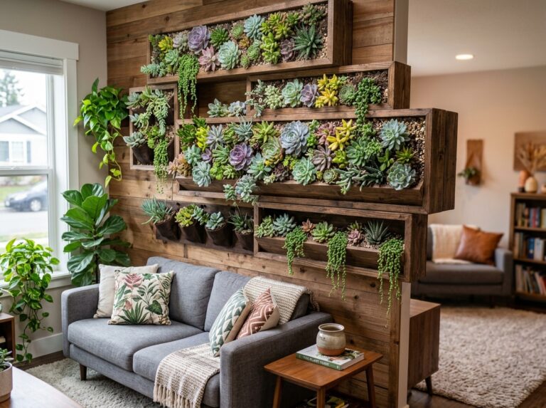 diy succulent vertical garden