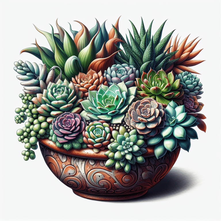 Succulent Arrangement Using Different Varieties