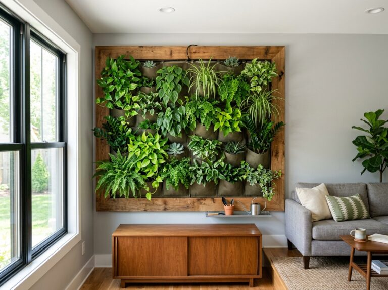 diy living wall indoor