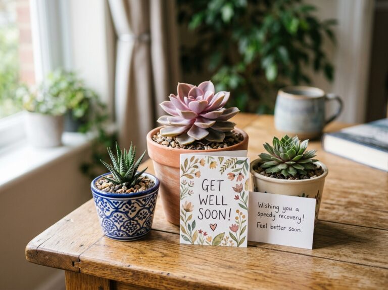 get well soon succulents