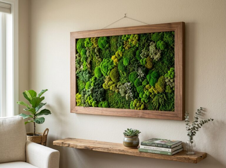 moss frame decor tutorial