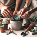 "Repotting Indoor Succulents Step by Step