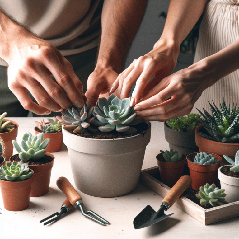 "Repotting Indoor Succulents Step by Step
