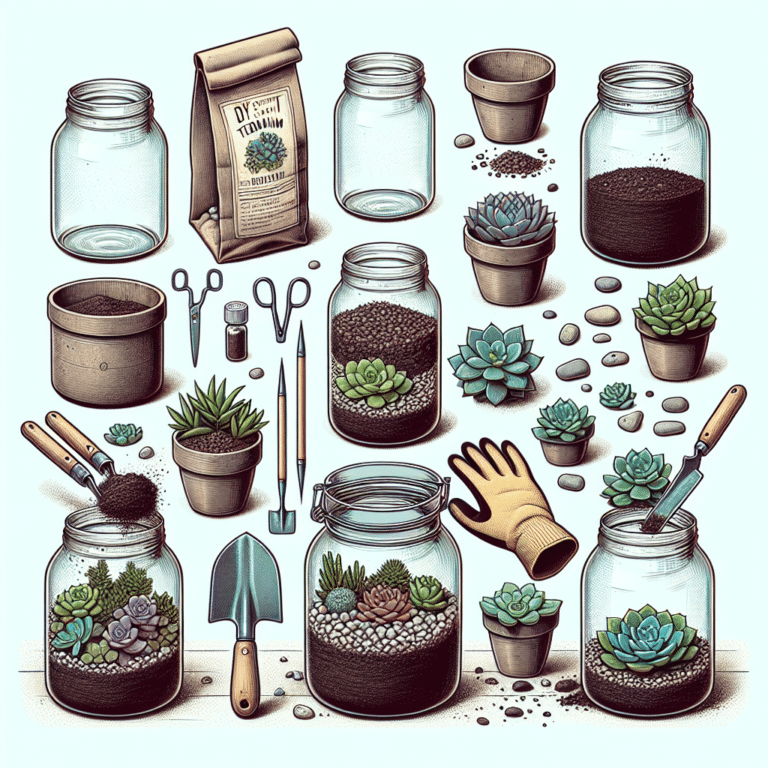 Transforming Old Jars to a DIY Succulent Terrarium