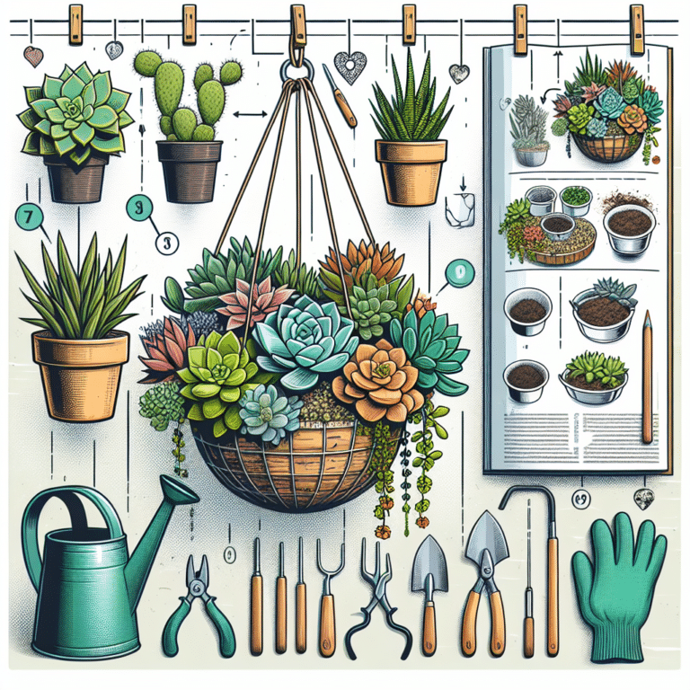 <ol>
<li>"Creating a DIY Hanging Succulent Garden: A Guide