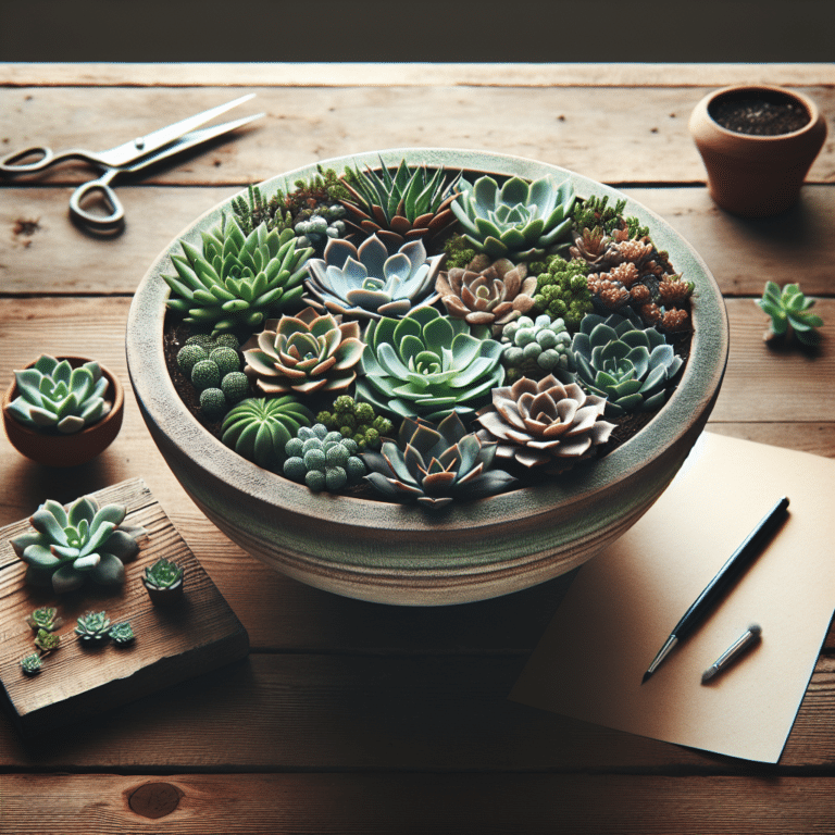Unique succulent bowl tutorial