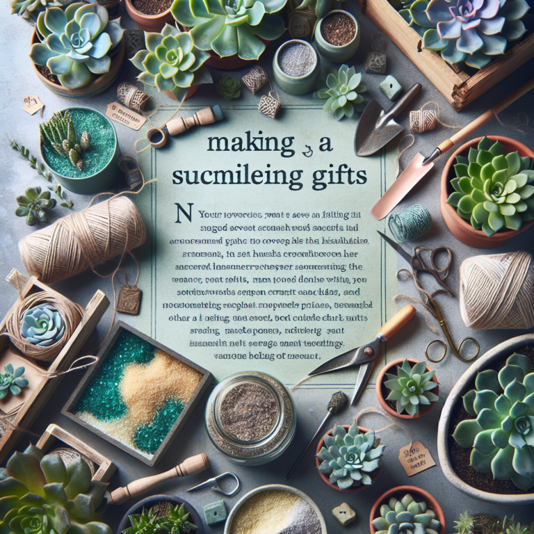 DIY Gift Ideas Using Beautiful Succulents